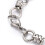 Pulseira de corrente em aço inoxidável 304 resistente à oxidação com fecho lagosta, cor aço inoxidável, 19,4 cm (7-5/8 polegadas) 2
