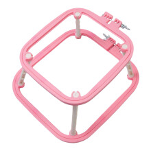 BLESIYA Bordbroderiramme Korsstingsramme til Syning Punch Needle Quilting Pink