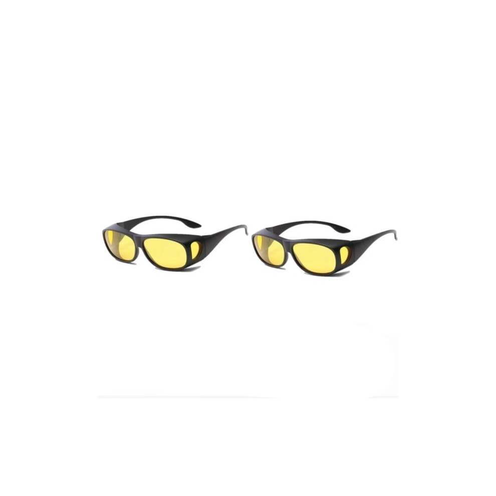 2-Pack Of Glasses For Night Driving Lhd Car Glasses - For Driving Dark/Black 9164030723955