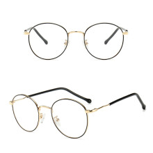 Eleganta slitstarka närsynta läsglasögon svarta/guld -3.0