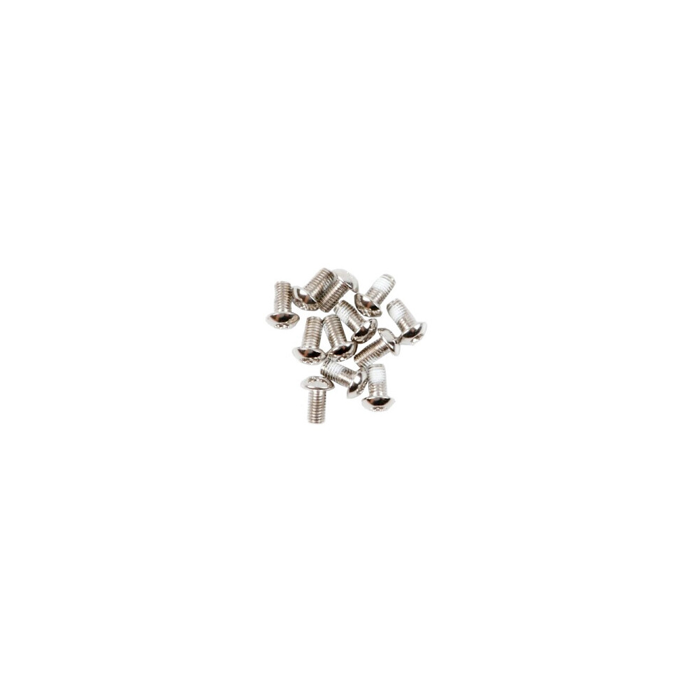Anders Bicycle Brake Disc Screw Mtb Rotor Mountain Bike Screw 12Pcs Disc Rotor Brake Bolts T25 M5x10mm Fixing Bicycle Accessories 12 Pcs Silver 9164030725003