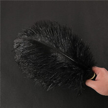 1~50-pack 30-35 cm Large Ostrich Feathers Plumes Crafts Wedding Party Decorations Black 50 pcs