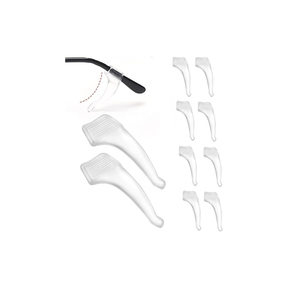 Pair, Transparent Eyeglass Holder Non-Slip Eyeglass Stoppers Ear Grips Holder Eyeglass Accessories Silicone Eyeglass Ear Hooks Non-Slip Sleeves