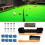 Ensemble de billard, embouts de queue de rechange, craie jaune 8