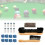Ensemble de billard, embouts de queue de rechange, craie jaune 7