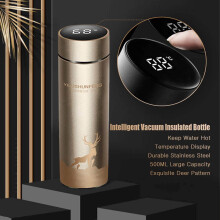 Miayilima 500 ml Thermosflasche Intelligente Temperaturanzeige Flasche Smart Coffee Cup