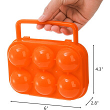 Contenedor de huevos Changmaius Stansport para camping y viajes: portahuevos compacto para 4/6/12 huevos, diseño seguro y ligero.