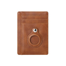 Kortholder med RFID-signalblokering og Airtag-holder Sort