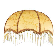 Abat-jour de rechange en forme de dôme avec pompon pour lampes de chevet, style élégant B