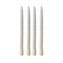 Lksixu4Pack10" spirális kúpos gyertyák, cseppmentes, füstmentes paraffinviaszos magas gyertyák esküvői parti lakberendezéshez