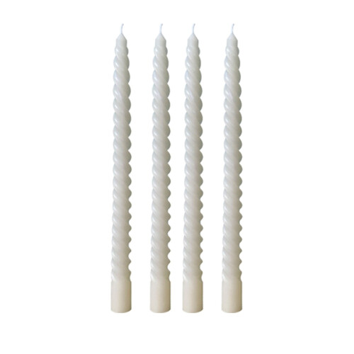 Lksixu4Pack10" Σπειροειδή Κεριά Κωνικά, Στάγδην Κεριά Παραφίνης Χωρίς Άχνη για