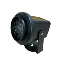 Projecteur lumineux rotatif de 16 pouces en forme de flocon de neige, éclairage LED de scène avec motifs d'animation multiples, compatible avec les