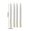 Lksixu4Pack10" Σπειροειδή Κεριά Κωνικά, Στάγδην Κεριά Παραφίνης Χωρίς Άχνη για 3