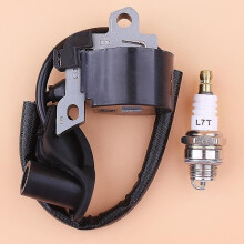 Zündspulen- und Zündkerzensatz für Stihl FS400, FS450, FS480, FR450, FR480, SP400, Trimmer 4128 400 1306