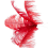 40 Pcs Natural Ostrich Feathers Wedding Decoration Red 20-25cm 3