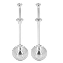 Boule à thé filtrante, Delaman, lot de 2 infuseurs à thé rétractables en acier inoxydable 304, type presse