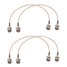 Lot de 4 câbles SDI HD 3G avec connecteur BNC, 30 cm, 75 ohms, pour caméras et équipements vidéo. Compatible HD-SDI, 3G-SDI, 4K et 8K.