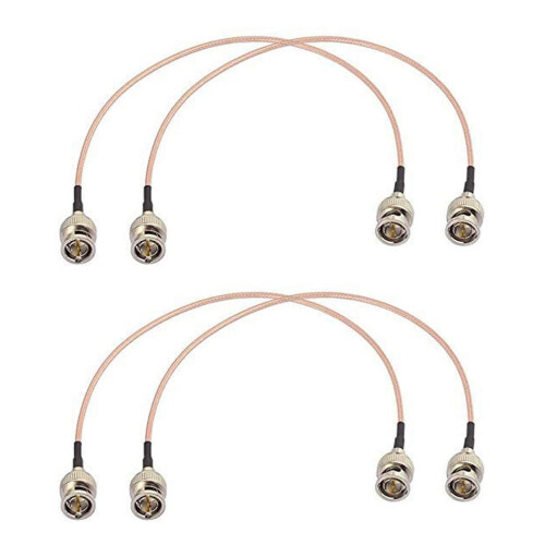Καλώδιο BNC 4 τεμαχίων 3G HD SDI Καλώδιο BNC 30cm75Ohm για εξοπλισμό βίντεο καμερών