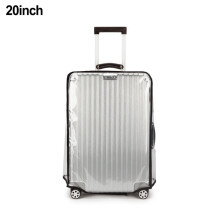 Gerich 20-Zoll-PVC-Kofferhüllen, transparente Reisegepäck-Schutzhülle, wasserdicht und staubdicht, waschbar