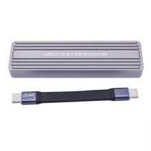 Carcasa para SSD M.2NVMe NGFF USB3.2GEN2 a M.2SSD de 20 Gbps. Caja para SSD M.2 2230/2242/2260/2280.