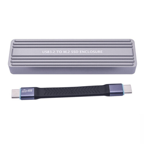 Θήκη SSD M.2NVMe NGFF USB3.2GEN2 σε M.2SSD, Μονάδα SSD 20Gbps, Κουτί θήκης M.2 για SSD 2230/2242/2260/2280