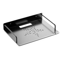 Projectorplank, zwevende planken voor entertainmentmeubels, dvd-spelerplank, metalen routerrek, plank onder tv-muurbeugel