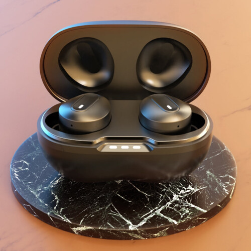 Ασύρματα ακουστικά PAVEOS Bluetooth5.3, Έλεγχος δακτύλων, Θήκη ασύρματης φόρτισης, 2