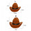 Αστείο Western Cowboy καπέλο για σκύλο, γάτα, καπέλο φωτογραφίας, καθολικό καπέλο σκύλου 5