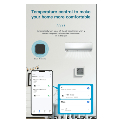 Tuya Zigbee Αισθητήρας Θερμοκρασίας και Υγρασίας Mini LCD Ψηφιακή Οθόνη APP 1