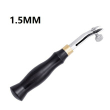 Marcador de bordas com espaçamento ajustável de 1,5 mm, ferramenta para trabalhos manuais em couro, ferramenta para linhas decorativas de borda.