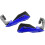 1 Pair 22mm 7/8in Motorcycle Hand Guards with ABS Handlebar Windshield Protector, Blue Black 3