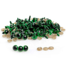 Bluethy 100 Pcs 8-20mm Plastic Safety Eyes for Teddy Bear Doll Animal Puppet Craft DIY