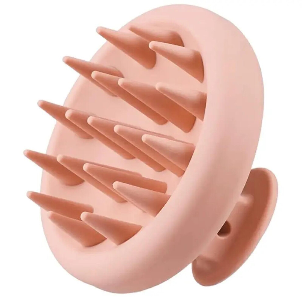 Scalp Massager Brush Silicone Shampoo Brush for Dandruff Removal Wet Dry Hair Ergonomic Grip