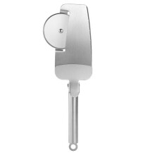 Stainless Steel Pizza Cutter Wheel with Sharp Blade and Spatula Server for Easy Slicing