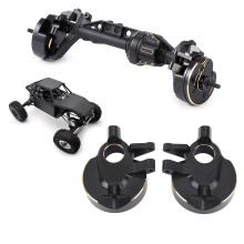 2 Stück Messing-Vorderlenkgelenke für 1/10 RC-Auto-Achse, schwarz