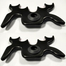 Adjustable Billiard Cue Rest Bridge with Rubber Grommets, Lightweight Pool Snooker Cue Holder Black