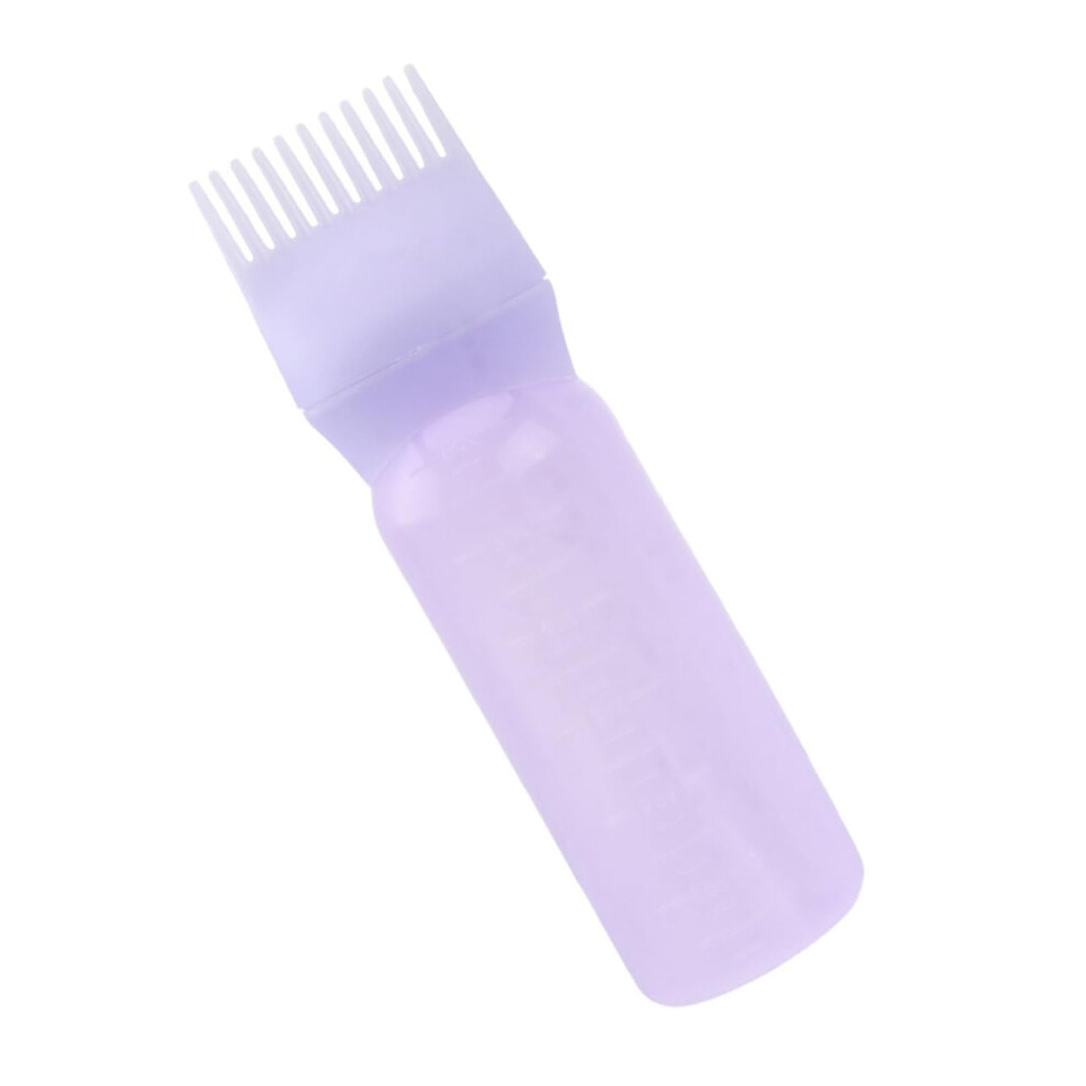 Hair Dye Applicator Bottle with Comb Tip for Precision Root Application and Clear Measurement Markings