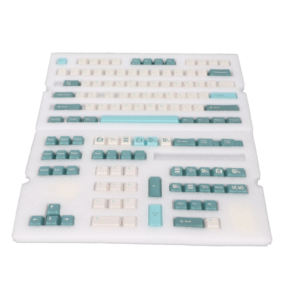 Custom Keycaps Set For Mechanical Keyboard, Double Shot Pbt Plastic Keycap Shine Through With Smoothly Textured Finish And Ergonomic Design For Easy 9169997846112