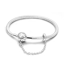 Me Series Länkkedjearmband 925 Sterling Silver Passar Original Charms Gör-det-själv Märkessmycken Tillverkning Gåva För Kvinnor Party2024LJQ