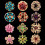 Walbest12 τεμάχια/σετ Floral Brooches Κοίλα κοσμήματα δώρο κράμα Rhinestone κρύσταλλο νυφικό 1