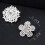 Walbest12 τεμάχια/σετ Floral Brooches Κοίλα κοσμήματα δώρο κράμα Rhinestone κρύσταλλο νυφικό 3