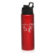 740 ml waterfles, sportmok, reismok, cadeau voor bruidsmeisje, superster, eenhoorn, grappig (rood)