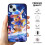Capa para iPhone 15 compatível com Pikachu, capa de vidro macio para celular com câmera dupla. 3