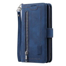 Klapphülle kompatibel mit Samsung Galaxy S9Plus, PU-Leder, 9 Kartenfächer, Trageschlaufe, Brieftasche, Ständer