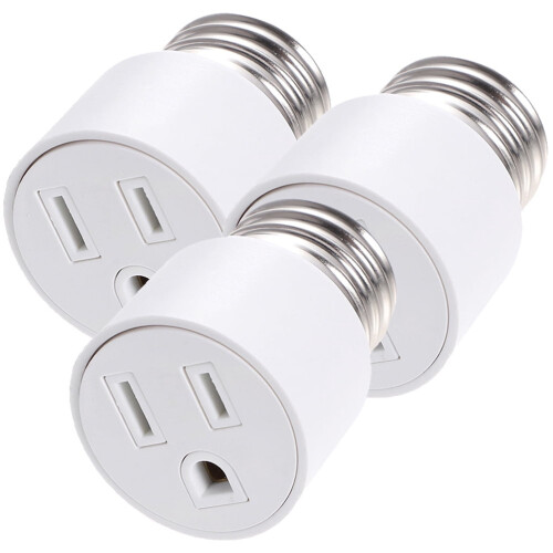 9Pcs E26Converter Light Bulb Outlet Plug Splitter Light Socket Adapter E26Adapter Lighting Accessory 2