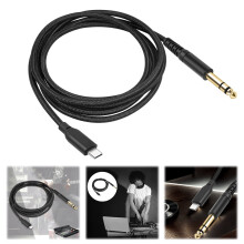 jixopn USB C naar 6,35 mm 1/4 TRS audio stereo kabel 1M/2M/3M Type C naar 6,35 mm 1/4 mannelijke aux audiokabel voor versterker, home cinema mixer,