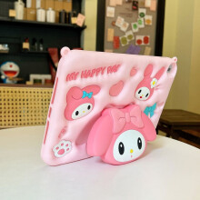 Étui en silicone Sanrio Hello Kitty Melody pour iPad Pro 11 pouces, Mini, 9,7 pouces (5e à 10e génération) - Compatible avec iPad, protection