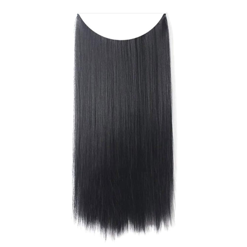 Women's Long Curly Wig 55cm Heat Resistant Synthetic Hairpiece with Natural Hairline and Breathable Cap