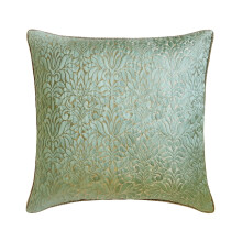 HomeCentric Dekorative blå 40x40 cm pudebetræk sæt med 2, jacquard silke damask pyntepuder til sofa, moderne stil
