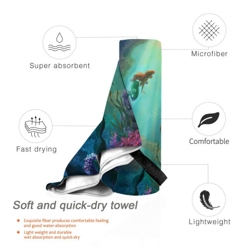 Πετσέτα μπάνιου Ariel Microfiber, γρήγορης ξήρανσης, μεγάλης κλίμακας, ανθεκτική στην 2